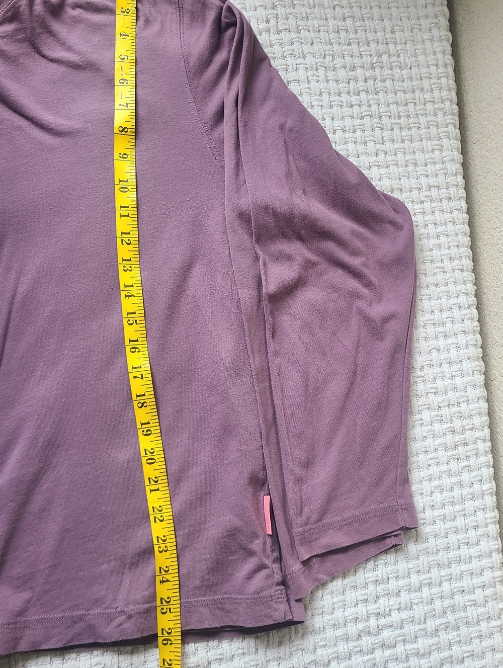 Life is Good Lavender Long Sleeve Tee with Concentric Circle Logo Women's XL - Picture 8 of 9